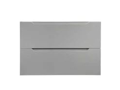 Hangmeubel Enkele Wastafel Met Kolom - Grijs - 80 Cm - Stefanie