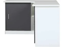 Hoekbureau Norwy - 2 Deuren & 2 Laden - Mdf Blad Met Granieteffect
