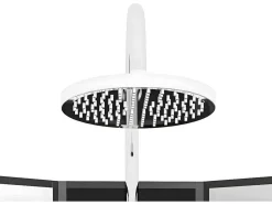 Hoekdouchecabine Met Massagefunctie - L80 X B80 X H225 Cm - Kivora