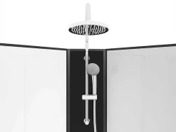 Hoekdouchecabine Met Massagefunctie - L80 X B80 X H225 Cm - Kivora