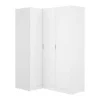 Hoekkast Met 3 Deuren - L132 Cm - Wit - Listowel