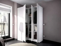 Hoekkast Met 3 Deuren - L132 Cm - Wit - Listowel