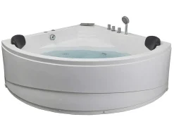 Hoekmassagebad Met Watervalsysteem Aglena - 2 Personen - 350 L - 150 X 150 X 60 Cm