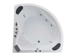 Hoekmassagebad Met Watervalsysteem Aglena - 2 Personen - 350 L - 150 X 150 X 60 Cm