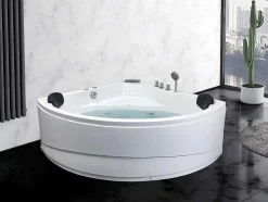 Hoekmassagebad Met Watervalsysteem Aglena - 2 Personen - 350 L - 150 X 150 X 60 Cm