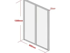 Hoekraam Werkplaats Van Gepoedercoat Aluminium - L120 X B60 X H130 Cm - Zwart - Bayview