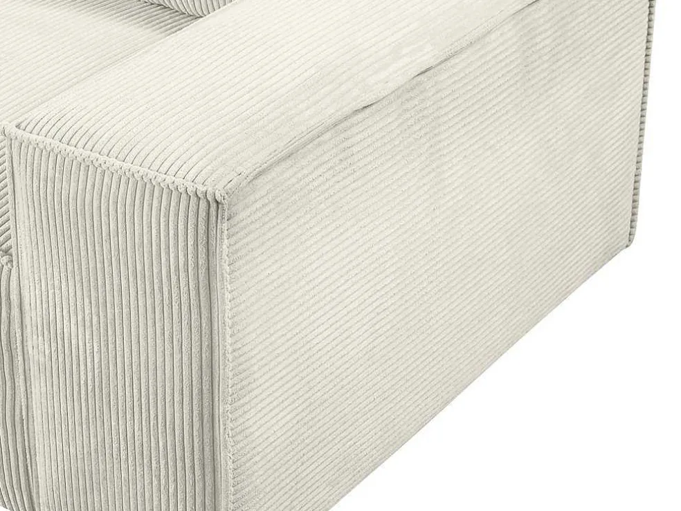 Hoekslaapbank Amelia Van Pascal Morabito - Ribfluweel - Beige - Hoek Links