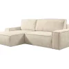 Hoekslaapbank Van Teddy Stof - Beige - Hoek Links - Amelia Van Pascal Morabito