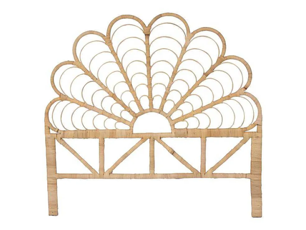 Hoofdbord 140 Cm - Rotan - Naturel - Flosia