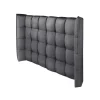 Hoofdbord Bed - Gebogen - 140 Cm - Stof - Grijs - Ludesa