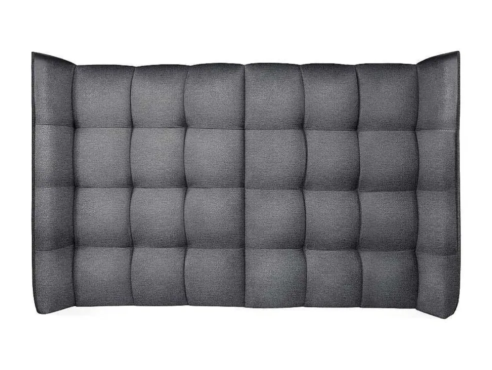Hoofdbord Bed - Gebogen - 140 Cm - Stof - Grijs - Ludesa