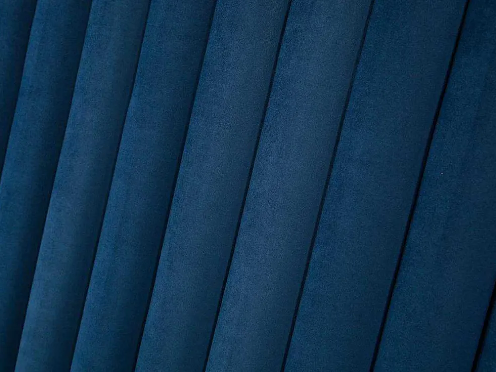 Hoofdeinde Sarah Met Verticale Naden - 160 Cm - Fluweel - Donkerblauw