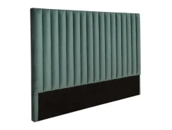 Hoofdeinde Sarah Met Verticale Naden - 160 Cm - Fluweel - Amandelgroen