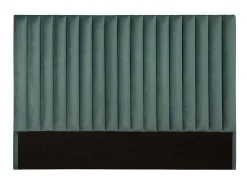 Hoofdeinde Sarah Met Verticale Naden - 160 Cm - Fluweel - Amandelgroen