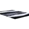 Hoogpolig Tapijt Ecume - Hand Getuft - Zwart En Wit - 200 X 290 Cm