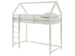 Hoogslaper 90 X 190 Cm - Grenen - Wit + Matras - Tarzia