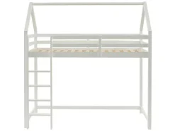 Hoogslaper 90 X 190 Cm - Massief Grenen - Wit - Tarzia