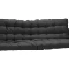 Hoogslaper 90 X 190 Cm - Met Uitklapbare Bank - Metaal - Zilver + Zwart Futon - Modulo V