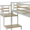 Hoogslaper 140 X 200 Cm - Metaal En Mdf - Wit - Jogui