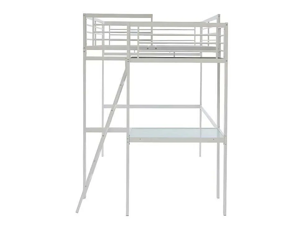 Hoogslaper Casual Ii - 140 X 190 Cm - Met Bureau - Wit