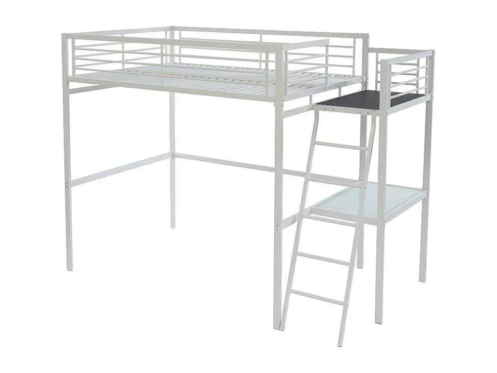 Hoogslaper Casual Ii - 140 X 190 Cm - Met Bureau - Wit