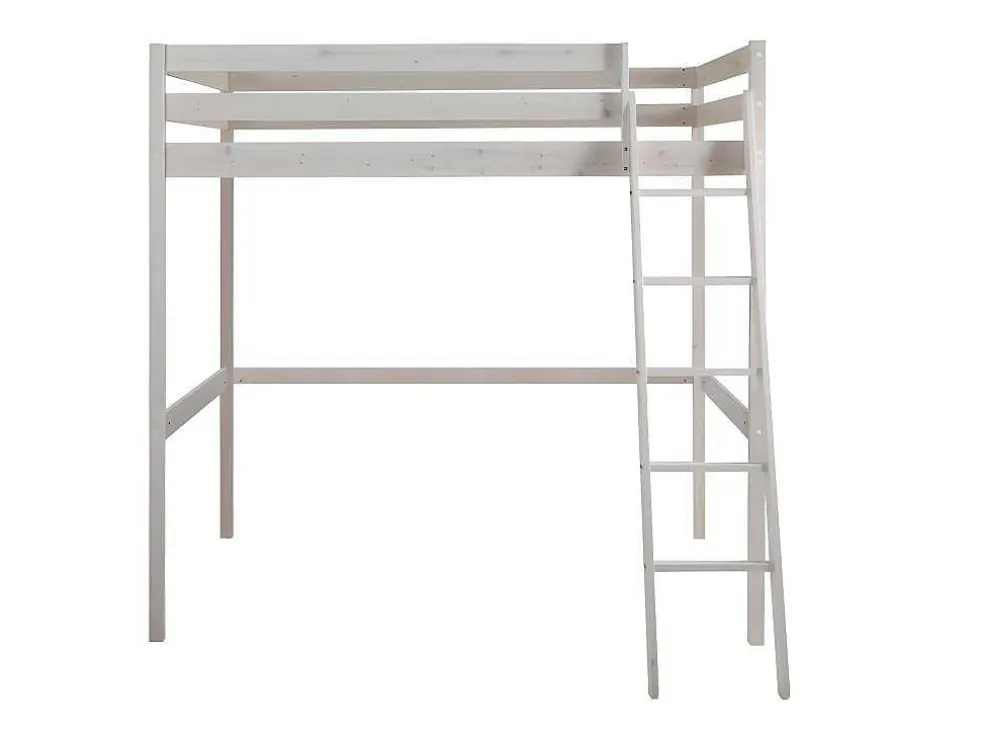 Hoogslaper Gedeon - 140 X 190 Cm - Massief Grenen - Gebleekt