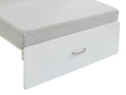 Hoogslaper Goliath Ii Met Bureau, Bedbank En Opbergruimte - 90 X 200 Cm - Massief Grenen - Gebleekt