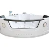 Hydromassage Chromotherapiebad 140 X 140 Cm Met Verwarming En Dubbele Pomp 20 Jets Camelia