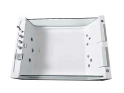 Hydromassagebad Met 2 Panoramische Glazen 170 X 120 Cm 8 Jets Gemma
