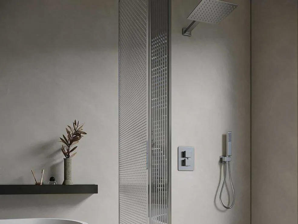 Inbouw Douche Met Thermostatische Mengkraan - Geborsteld Nikkelkleur - Terek