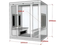Infraroodsauna 4/5 Personen Serie Prestige Stockholm Ii