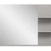 Jaru Spiegel Bad 100Cm 3 Planken Grijs,Zwart.