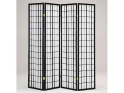 Kamerscherm 4 Vlakken Tottori Van Hout - L175 X H178.5 Cm