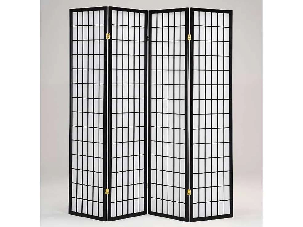 Kamerscherm 4 Vlakken Tottori Van Hout - L175 X H178.5 Cm