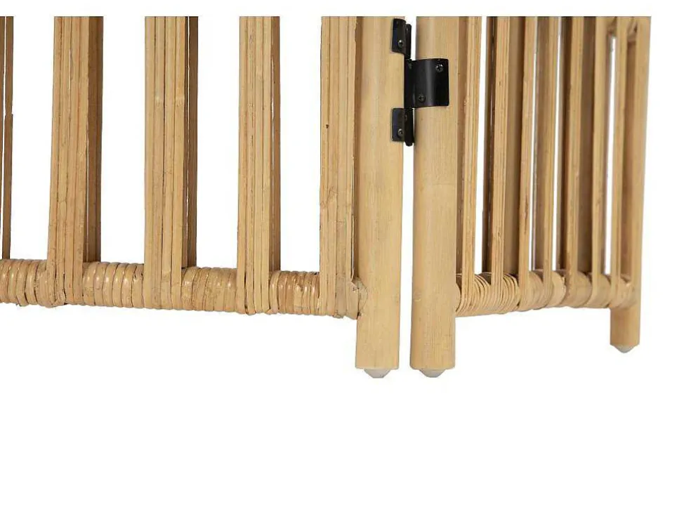 Kamerscherm Van Rotan Met 3 Luien - L140 X H180 Cm - Naturel - Gideon