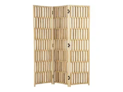 Kamerscherm Van Rotan Met 3 Luien - L140 X H180 Cm - Naturel - Gideon