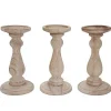 Kandelaar H361 (Set Van 3), Naturel Bruin