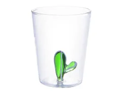 Karaf + Set Van 4 Glazen Met Cactus - Puntia