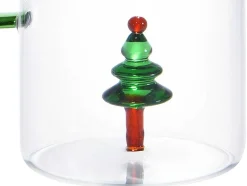 Karaf + Set Van 4 Glazen Met Kerstmotieven - Scopa