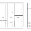 Kast Met 6 Deuren En 2 Lades - L162 Cm - Wit - Feova
