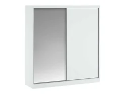 Kast Met 2 Schuifdeuren - Met Spiegel - L200 Cm - Wit - Ochira