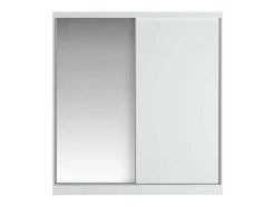 Kast Met 2 Schuifdeuren - Met Spiegel - L200 Cm - Wit - Ochira
