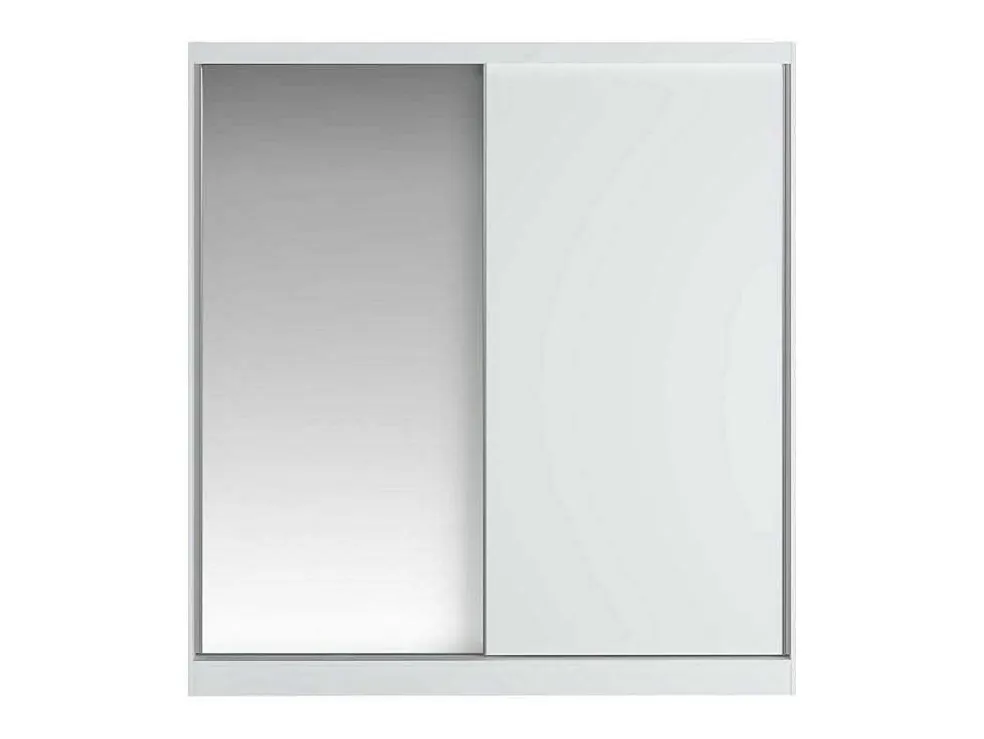 Kast Met 2 Schuifdeuren - Met Spiegel - L200 Cm - Wit - Ochira