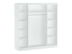 Kast Met 2 Schuifdeuren - Met Spiegel - L200 Cm - Wit - Ochira