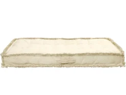 Katoenen Paletkussen Met Franjes - L. 120 X B. 60 Cm - Beige - Honduras
