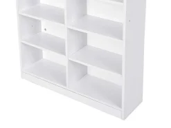 Keukeneiland Met 3 Lades En 8 Nissen Van Mdf - Licht Naturel En Wit - Palestrina
