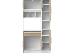 Keukenmeubel Mady - 5 Kasten & 1 Lade - Wit En Eiken