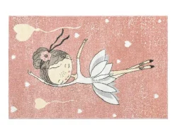 Kindertapijt Ballerina - Polypropyleen - 100 X 150 Cm - Roze En Beige