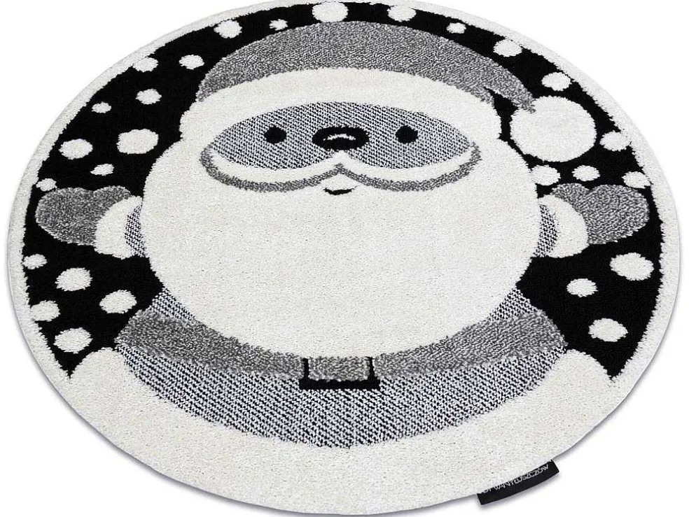 Kindertapijt Joy Rond , Santa Sinterklaas Voor Kinderen - Structuree Cercle 140 Cm
