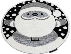 Kindertapijt Joy Rond , Santa Sinterklaas Voor Kinderen - Structuree Cercle 160 Cm